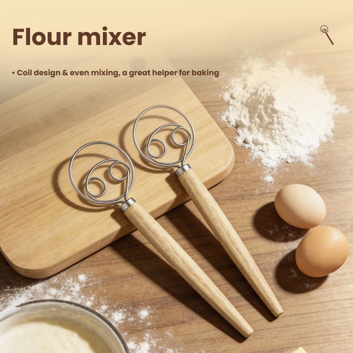 Batidor de masa grande con man - Danish Pancake Pan reseña y precio